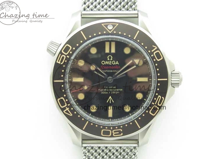 0524 Seamaster 300 “No Time to Die” Limited Edition ORF 1:1 Best Edition on SS Mesh Bracelet A8806 (Free Nato Strap) Durable 7866